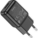 Сетевое зарядное устройство Hoco C96A 1USB Black (765963)