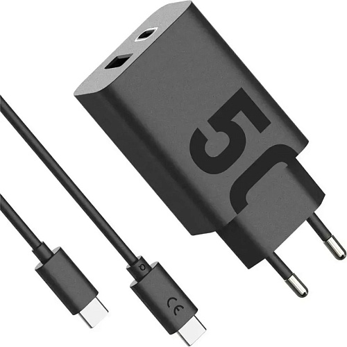 Сетевое зарядное устройство Motorola TurboPower 50W Black + Сable USB-C to USB-C Black (SJMC502)