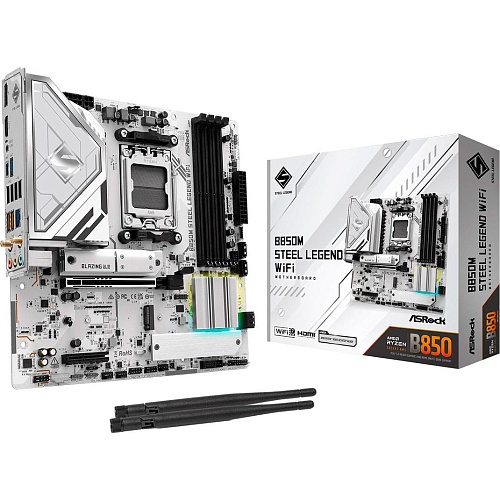 Материнська плата ASRock B850M Steel Legend WiFi - придбати в Дніпрі, Україні: ціна, характеристики | інтернет-магазин TOUCH