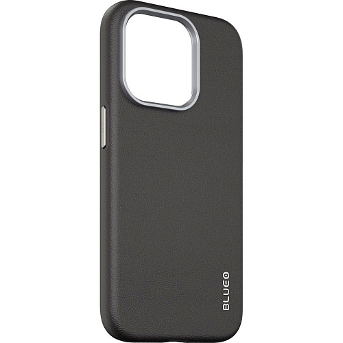 Чехол Blueo Leather Case with MagSafe для Apple iPhone 15 Pro Black (B52-I15PBLK)