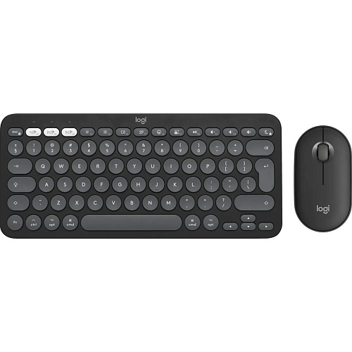 Комплект (клавіатура + миша) Logitech Pebble 2 Combo for Mac Graphite UA (920-012244) - придбати в Дніпрі, Україні: ціна, характеристики | інтернет-магазин TOUCH
