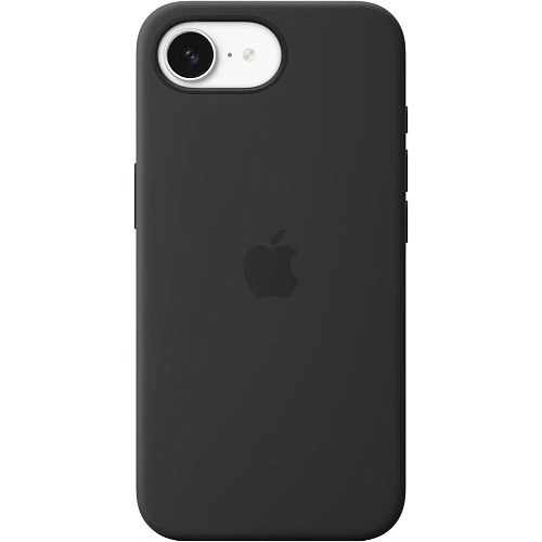Чехол Silicone Case with MagSafe для Apple iPhone 16e Black AAA