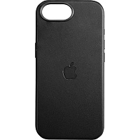 Чехол Apple Leather Case with MagSafe для iPhone 16e Black AAA Чехол Apple Leather Case with MagSafe для iPhone 16e Black AAA