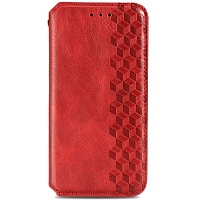 Чехол-книжка GETMAN Cubic (PU) для Xiaomi Redmi Note 10 5G / Poco M3 Pro (Red)