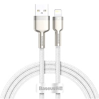 Кабель Baseus Cafule Metal USB to Lightning 1м White (CALJK-A02)