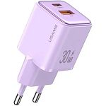 Мережевий зарядний пристрій Usams US-CC189 30W Purple (CC189TC03)