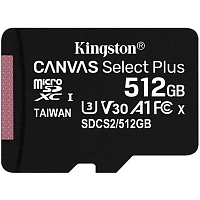 Карта пам'яті Kingston microSDXC Canvas Select Plus 512GB Class 10 UHS-I (SDCS2/512GBSP) - придбати в Дніпрі, Україні: ціна, характеристики | інтернет-магазин TOUCH