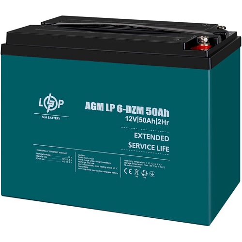 Акумулятор LogicPower AGM 6-DZM 12V (12V/50Ah/600Wh) (10063) - придбати в Дніпрі, Україні: ціна, характеристики | інтернет-магазин TOUCH