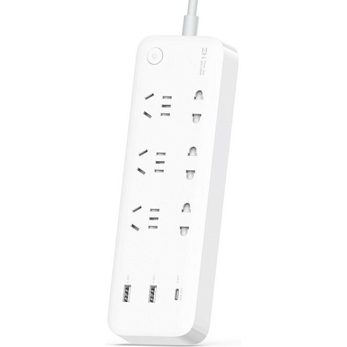 Сетевой фильтр Xiaomi ZMI Power Strip 65W 6 розеток + 2 USB + 1 USB-C (CXP01)