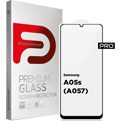 Захисне скло ArmorStandart Full Pro Glass для Samsung A05s Black (ARM71789) - придбати в Дніпрі, Україні: ціна, характеристики | інтернет-магазин TOUCH