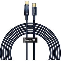 Кабель Baseus Explorer with Auto Shutdown USB-C to USB-C 100w 2m Deepsea Blue (P10319704321-01) Кабель Baseus Explorer with Auto Shutdown USB-C to USB-C 100w 2m Deepsea Blue (P10319704321-01)
