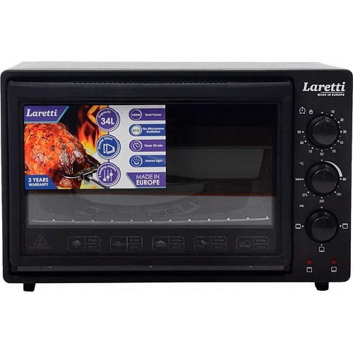 Настольная электрическая духовка Laretti LR-EC3403 Black