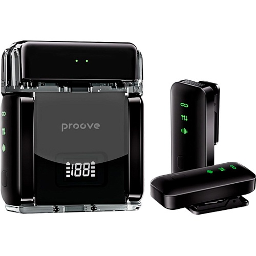 Мікрофонна радіосистема Proove Live Type-C/Lightning Black (PLWM00012101) - придбати в Дніпрі, Україні: ціна, характеристики | інтернет-магазин TOUCH