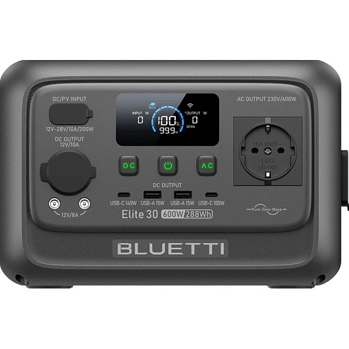 Зарядна станція BLUETTI Elite 30 V2 600W (P-EL30V2-EU-GY-BL-010) - придбати в Дніпрі, Україні: ціна, характеристики | інтернет-магазин TOUCH Зарядна станція BLUETTI Elite 30 V2 600W (P-EL30V2-EU-GY-BL-010) - придбати в Дніпрі, Україні: ціна, характеристики | інтернет-магазин TOUCH