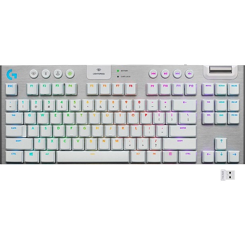 Клавиатура Logitech G915 TKL Lightspeed Wireless RGB Mechanical White (920-009664)