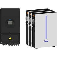 Система зберігання енергії Deye SUN-6K-SG03 Black 6kW + 3 АКБ RW-M6.1-B 18.4kWh (51.2V/120Ah/6144Wh) - придбати в Дніпрі, Україні: ціна, характеристики | інтернет-магазин TOUCH