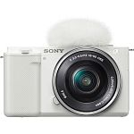Беззеркальный фотоаппарат Sony ZV-E10 Kit 16-50mm f3.5-5.6 OSS White (ILCZVE10LW.CEC)