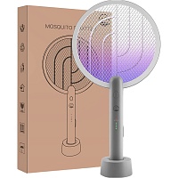 Электрическая мухобойка DKT Electric Mosquito Swatter Grey Электрическая мухобойка DKT Electric Mosquito Swatter Grey