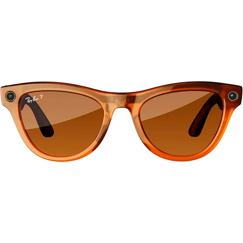 Смарт-очки Ray-Ban Meta Skyler Shiny Caramel Transparent/Brown (RW4010 670683 52-20)
