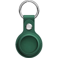 Чехол для поисковой метки Apple AirTag Leather Key Ring Green HC Чехол для поисковой метки Apple AirTag Leather Key Ring Green HC