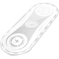 Беспроводное зарядное устройство Borofone BQ14 Absolute 3-in-1 22.5W Wireless Fast Charger White Беспроводное зарядное устройство Borofone BQ14 Absolute 3-in-1 22.5W Wireless Fast Charger White