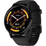 Смарт-часы Garmin Venu 3 Slate Stainless Steel Bezel with Black Case and Silicone Band (010-02784-01)