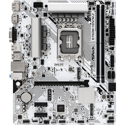 Материнська плата ASRock B760M-HDV/M.2 D5 - придбати в Дніпрі, Україні: ціна, характеристики | інтернет-магазин TOUCH
