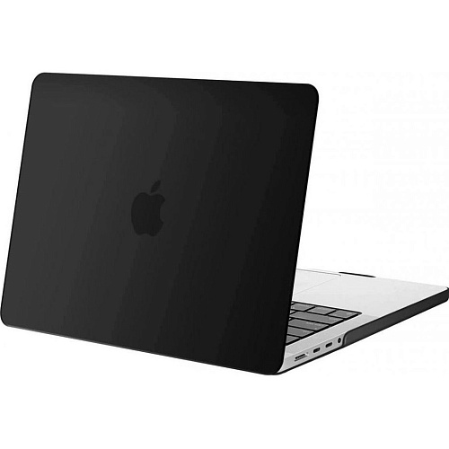 Пластиковая накладка (верх и низ) HardShell Crystal Case для Apple MacBook Pro 14 A2442 2021 Black Витрина
