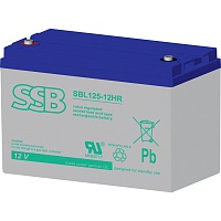 Аккумулятор SSB SBL125-12HR AGM 12V (12V/100Ah/1200Wh) Аккумулятор SSB SBL125-12HR AGM 12V (12V/100Ah/1200Wh)
