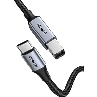Кабель Ugreen US370 USB-C to USB-B 1.0m 