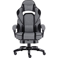 Геймерское кресло GT Racer X-2749-1 Fabric Gray\Black Suede