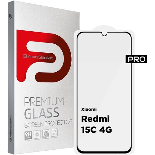 Захисне скло ArmorStandart Icon Glass для Xiaomi Redmi 15C 4G Black (ARM85413) - придбати в Дніпрі, Україні: ціна, характеристики | інтернет-магазин TOUCH