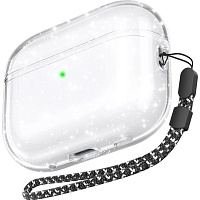 Чехол AhaStyle Transparent Case для Airpods Pro 2 Glitter Чехол AhaStyle Transparent Case для Airpods Pro 2 Glitter