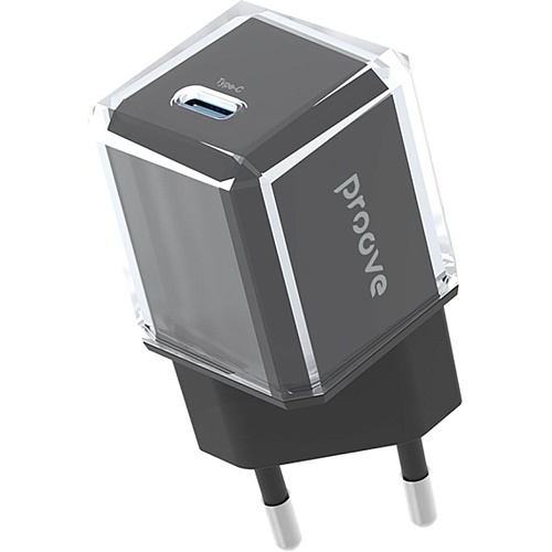 Сетевое зарядное устройство Proove Pure GaN 30W USB-C Black (WCPU30012201)