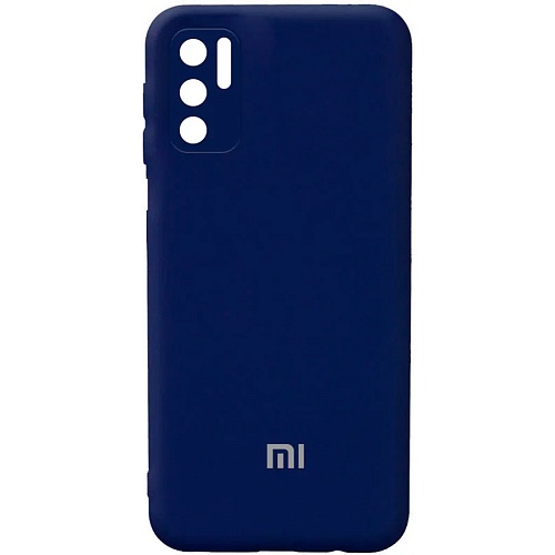 Чехол Silicone Cover Full Camera для Xiaomi Redmi Note 10 5G / Poco M3 Pro (Midnight Blue) HC