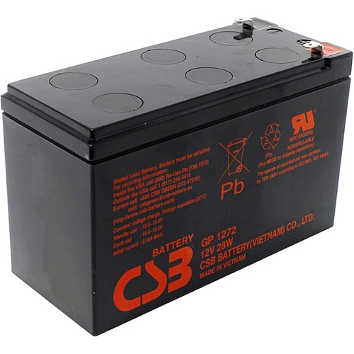 Аккумулятор CSB AGM 12V (12V/7.2Ah/86.4Wh) (GPL1272)