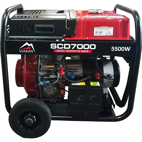Генератор дизельный Vulkan SCD7000 5Kw 3ф