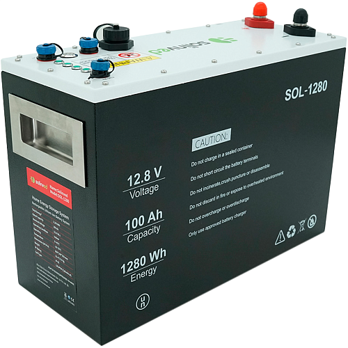 Акумулятор Solinved LiFePO4 12V (12.8V/100Ah/1280Wh) BMS (SOL-1280B) - придбати в Дніпрі, Україні: ціна, характеристики | інтернет-магазин TOUCH