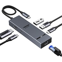 USB-хаб Ugreen Revodok CM828 6-in-1 (45364) USB-хаб Ugreen Revodok CM828 6-in-1 (45364)