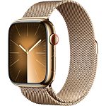 Смарт-годинник Apple Watch Series 9 GPS + Cellular 45mm Gold Stainless Steel with Gold Milanese Loop (MRMU3)