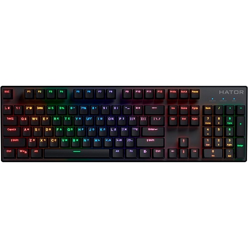 Клавиатура Hator Icefall Mecha Wireless Rainbow Black (HTK204UA)