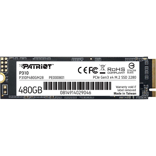 SSD накопитель Patriot P310 480GB (P310P480GM28) SSD накопитель Patriot P310 480GB (P310P480GM28)