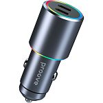 Автомобильное зарядное устройство Proove Double Energy 50W Type-C + Type-C Metal Gray (ACDE50022206)