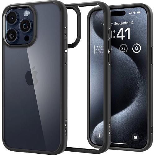 Чехол Spigen Ultra Hybrid Case для Apple iPhone 15 Pro Max Matte Black (ACS06570)