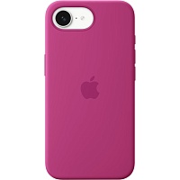 Чехол Silicone Case with MagSafe для Apple iPhone 16e Fuchsia AAA Чехол Silicone Case with MagSafe для Apple iPhone 16e Fuchsia AAA