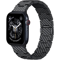 Ремешок Pitaka Carbon Fiber Retro для Apple Watch 42/44/45/49mm Black/Grey (AWB2311)