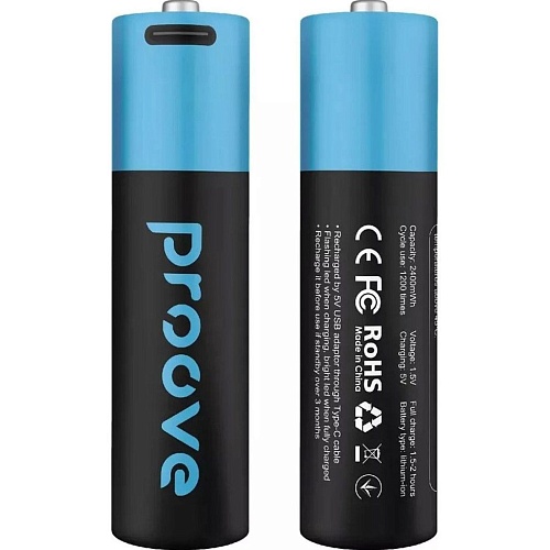 Акумулятор Proove Type-C Compact Energy AA 2400mAh Li-ion 2шт (RBCE26010008) - придбати в Дніпрі, Україні: ціна, характеристики | інтернет-магазин TOUCH