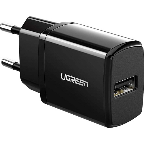 Мережевий зарядний пристрій Ugreen ED011 USB Wall Charger 2.1A Black (50459) - придбати в Дніпрі, Україні: ціна, характеристики | інтернет-магазин TOUCH