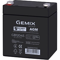 Аккумулятор Gemix AGM 12V (12V/4.5Ah/54Wh) (GB12045) Аккумулятор Gemix AGM 12V (12V/4.5Ah/54Wh) (GB12045)