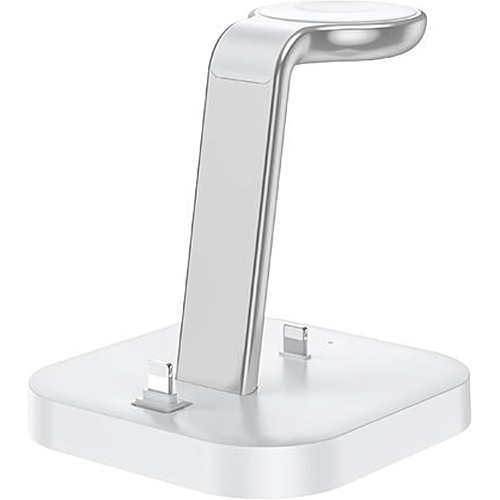 Беспроводное зарядное устройство Hoco Graceful Magsafe 3in1 Wireless Fast Charger 15W CW43 White